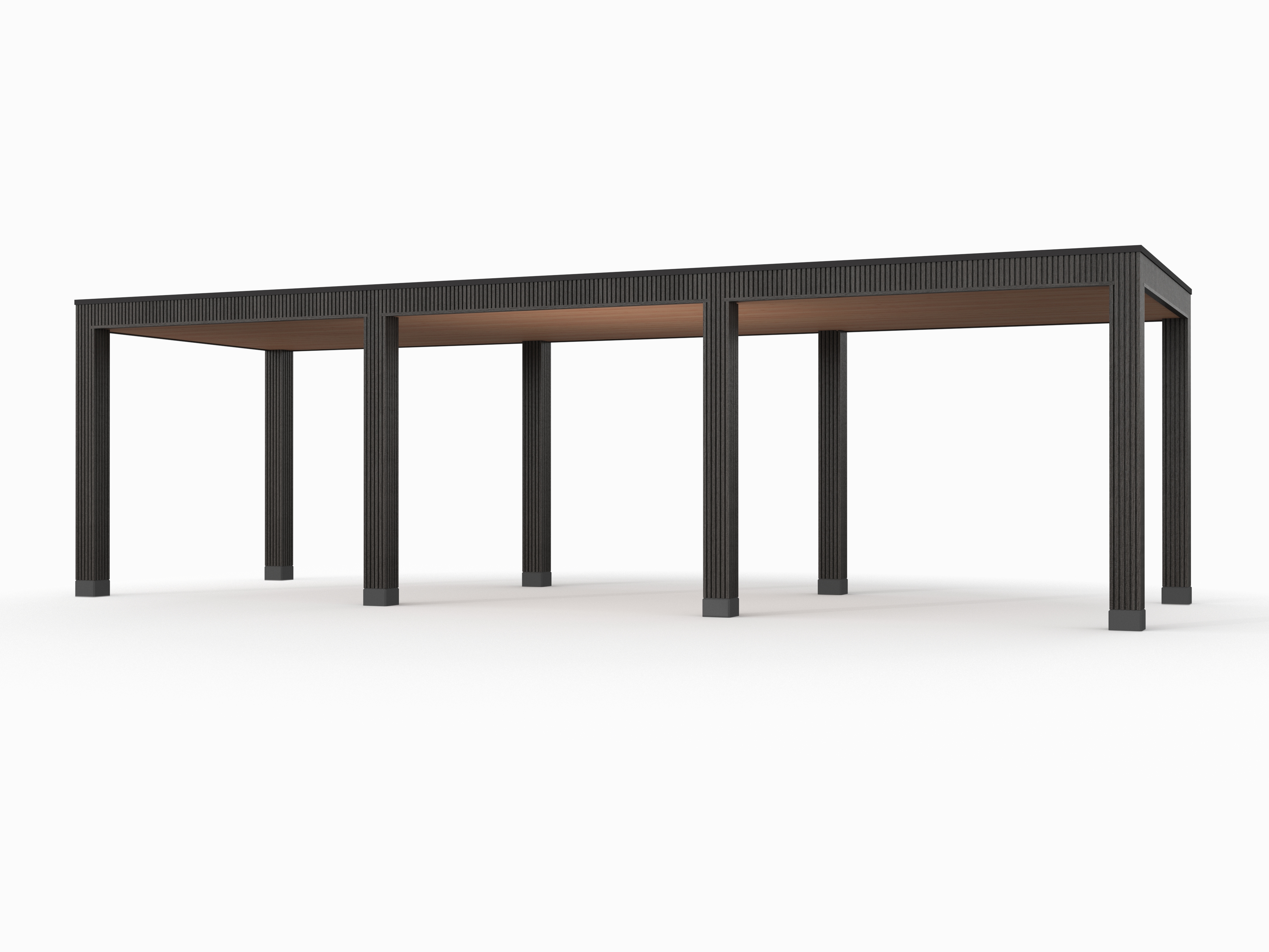 Douglas overkapping, 900 x 300, Westwood Rhombus Zwart - Afbeelding 1